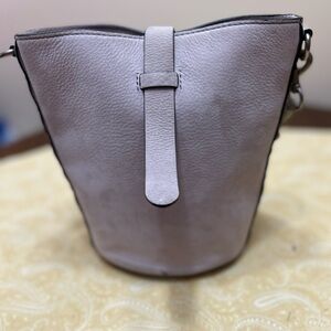 Rebecca Minkoff Mauve Leather Bucket Shoulder Bag